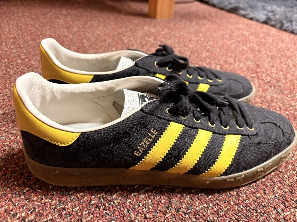 Adidas × Gucci Gucci x Adidas Black Yellow Gazelle Size US 11 / EU 44 - 2 Thumbnail