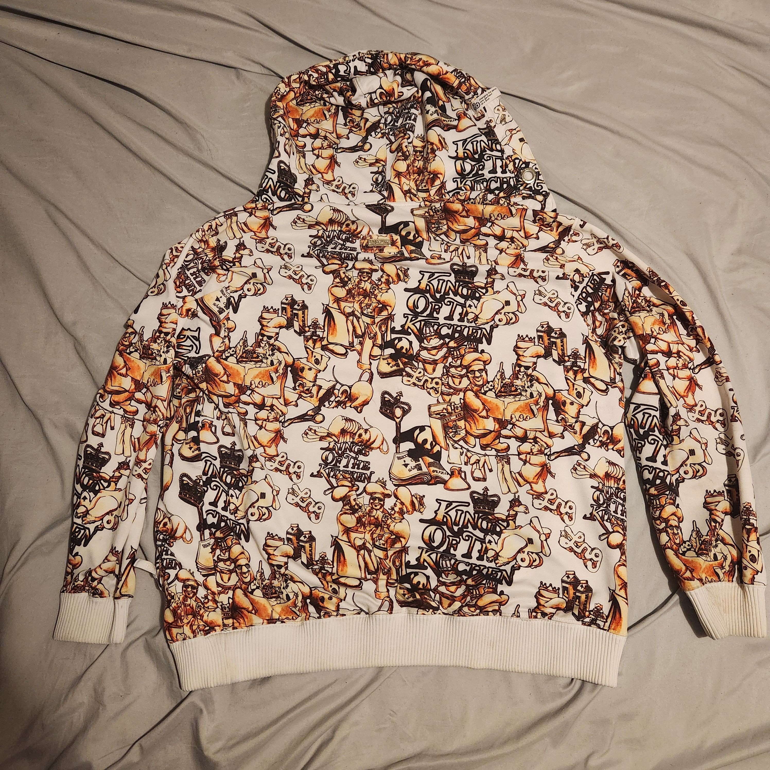 LRG × Vintage LRG Kings Of The Kitchen Zip Hoodie Size US M / EU 48-50 / 2 - 3 Thumbnail