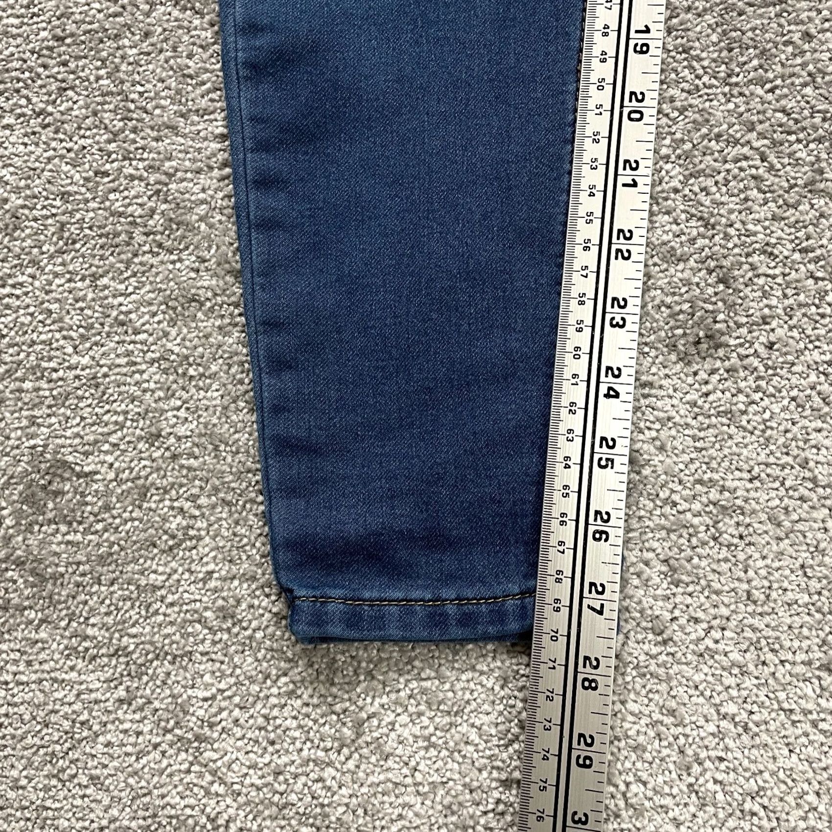 Joe Boxer Joe Boxer Jeans Juniors 13 Blue Denim Stretch Straight Dark Wash 33x27 Soft Womens Size 24" / US 00 / IT 34 - 3 Thumbnail