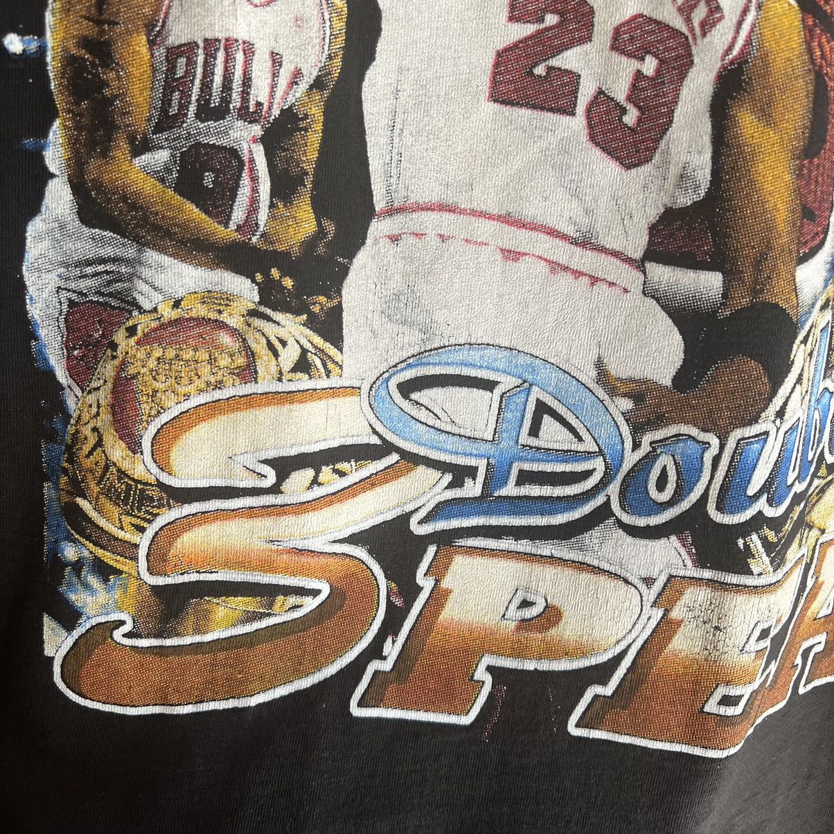 NBA × Rap Tees × Vintage 1998 Chicago Bulls Rap Tee Shirt Double 3 Peat Last Dance Size US L / EU 52-54 / 3 - 8 Thumbnail