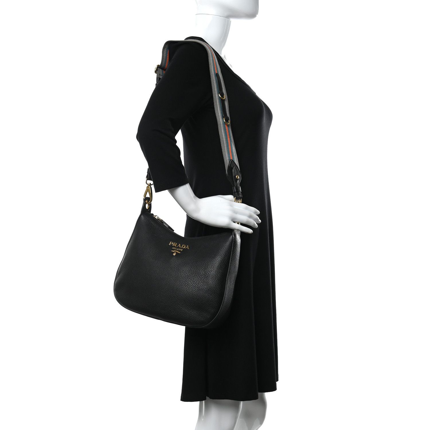 Prada o1srvl11e0624 Size: OS / Hobo Bag in Black Size ONE SIZE - 7 Thumbnail