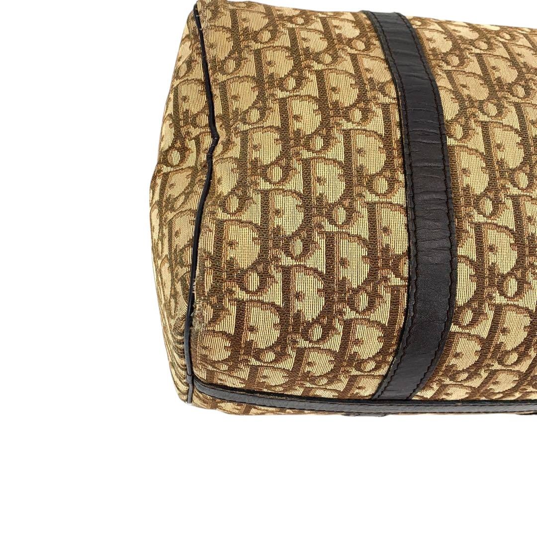 Dior Dior - Boston Handbag Trotter Monogram Beige Brown Leather Size ONE SIZE - 6 Thumbnail