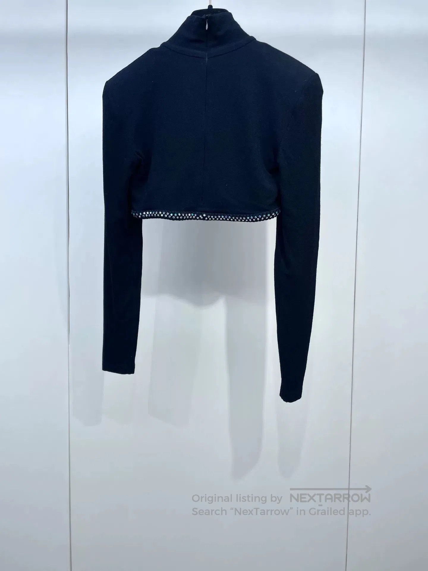 Chanel Chanel 24C Black Diamond Cropped Top. Size XXS / US 00 / IT 34 - 2 Thumbnail