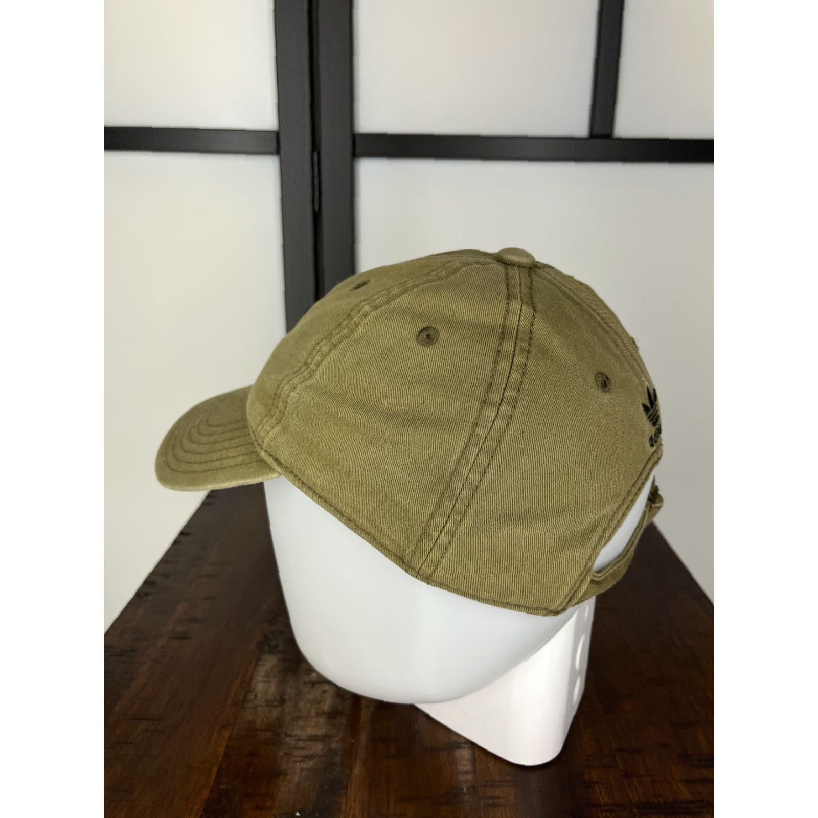Adidas Adidas Hat Cap Strap Back Adult One Size Green 3 Stripes 100% Cotton Twill Size ONE SIZE - 5 Thumbnail