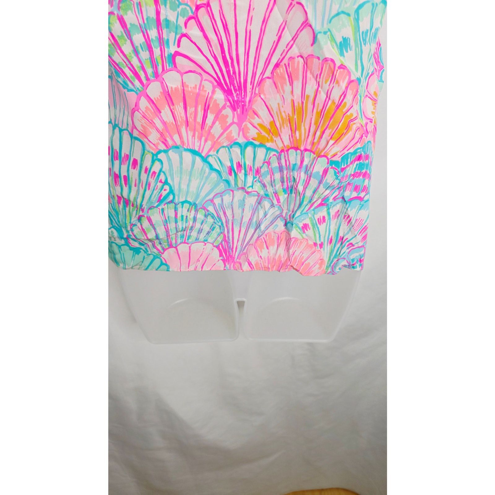 Lilly Pulitzer Lilly Pulitzer 100% Silk Oh Shello Dusk Spaghetti Strap Top Size XXS / US 00 / IT 34 - 9 Thumbnail