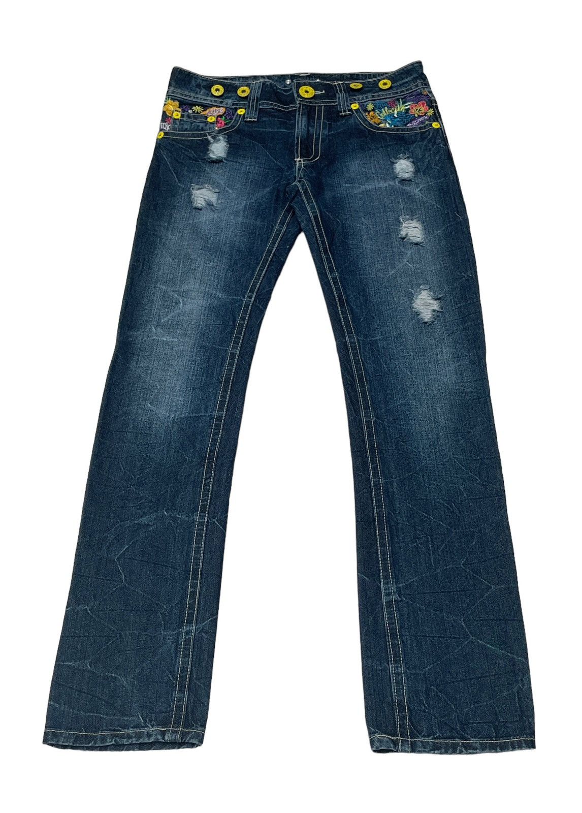 Designer × Vintage Vintage Brand Peace Authentic Jeans 2000s Size US 32 / EU 48 - 2 Thumbnail