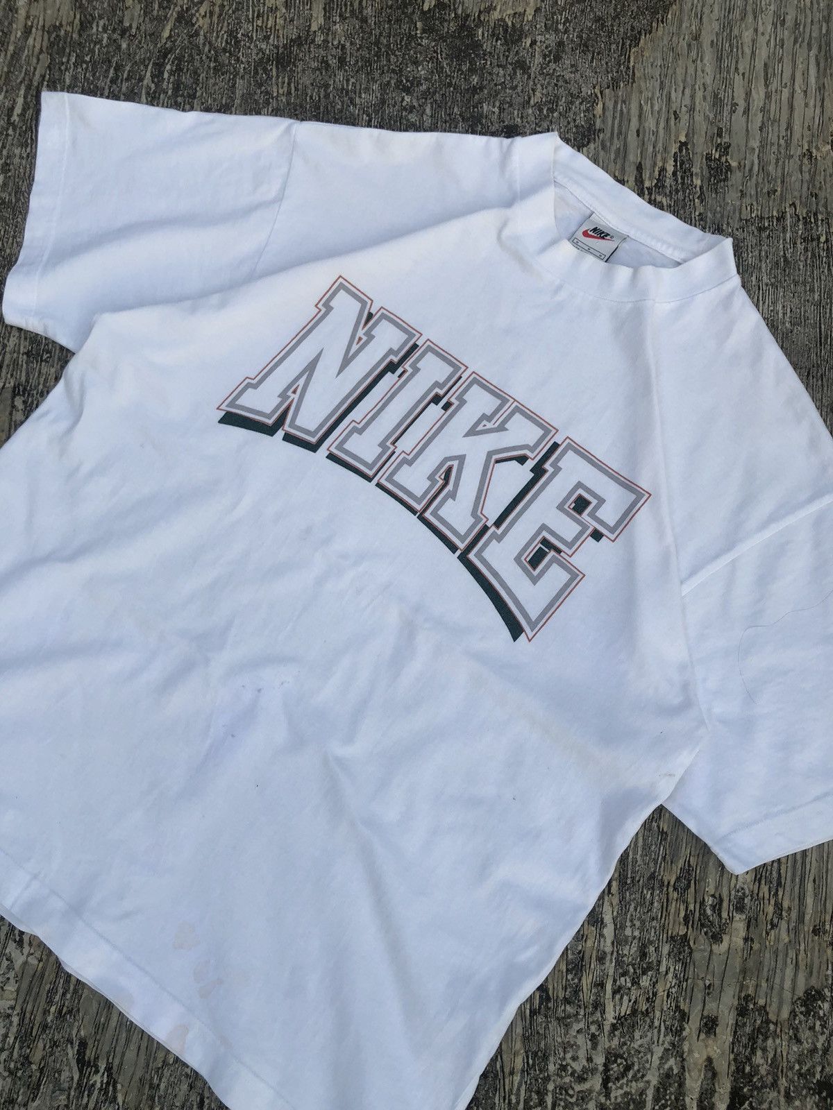 Nike × Vintage Vintage Nike 90’s T-Shirt White Size US L / EU 52-54 / 3 - 3 Thumbnail