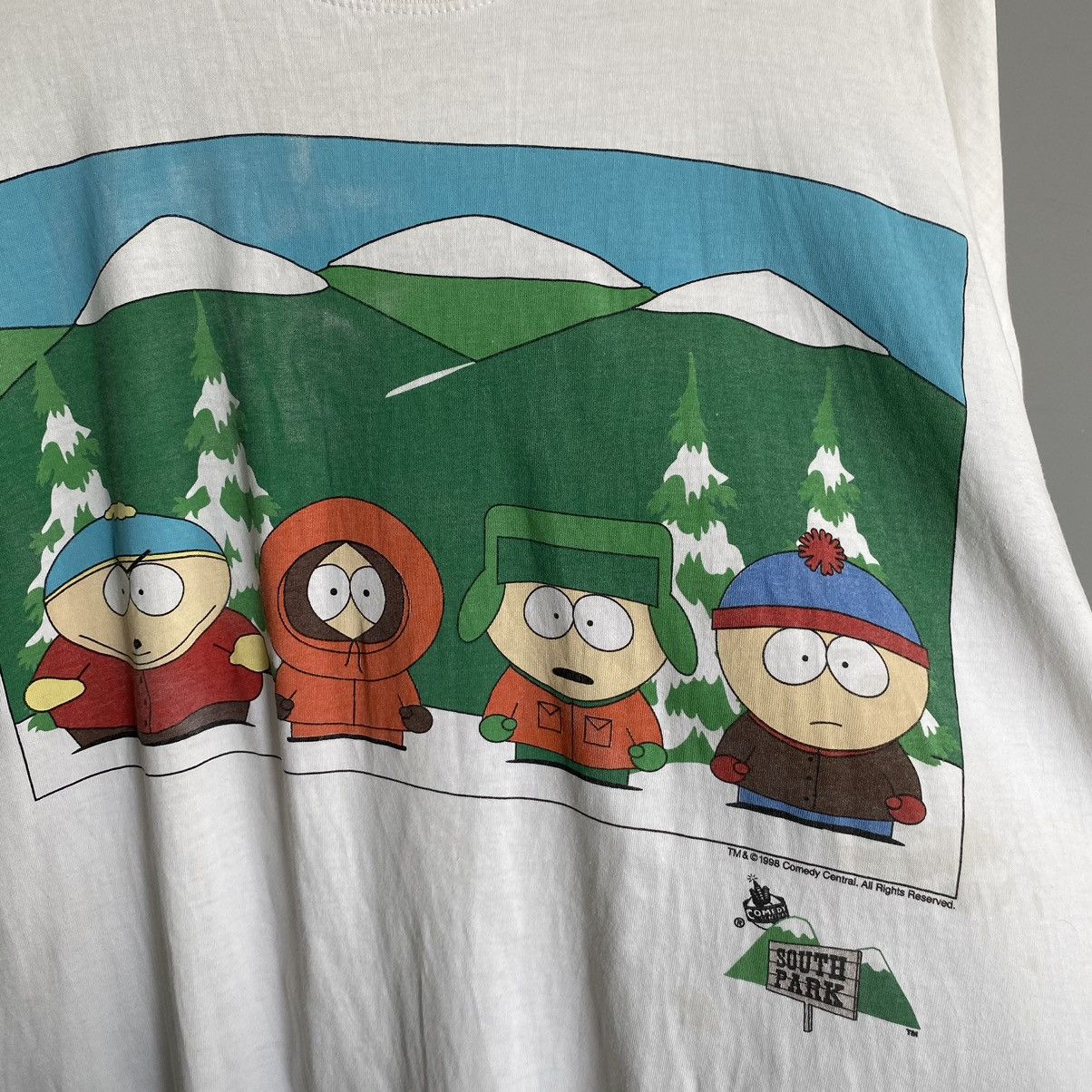 Cartoon Network Thrashed Vintage 90s South Park Cartoon ERD GRUNGE GRAIL TEE Size US XL / EU 56 / 4 - 4 Thumbnail