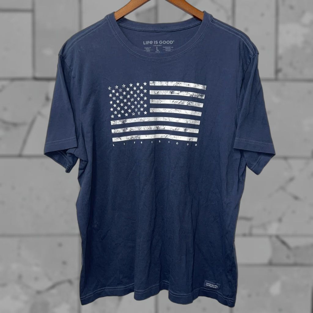 Life is Good Life is Good Crusher T-Shirt Mens Size L Blue Shirt Mens L Size US L / EU 52-54 / 3 - 1 Thumbnail
