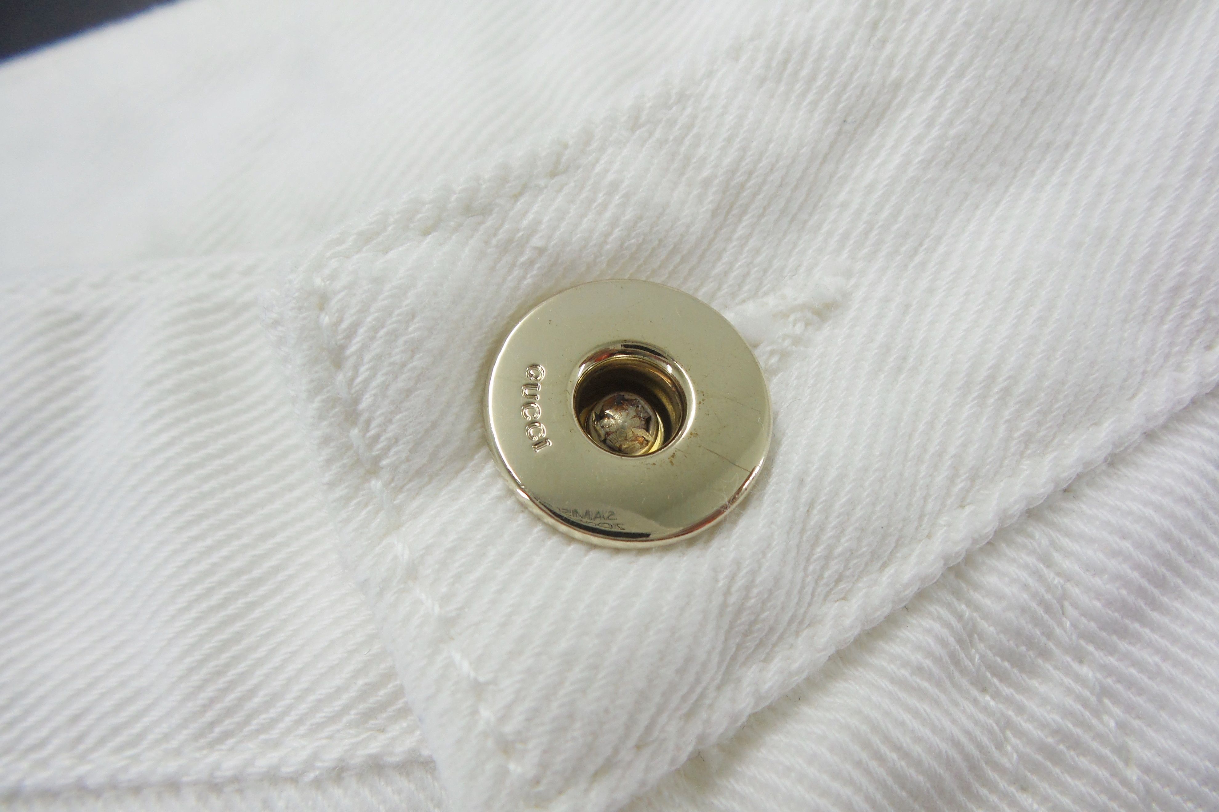 Gucci FOR HER Gucci Italy Plain White Jeans W15xL39 Size 30" / US 8 / IT 44 - 2 Thumbnail