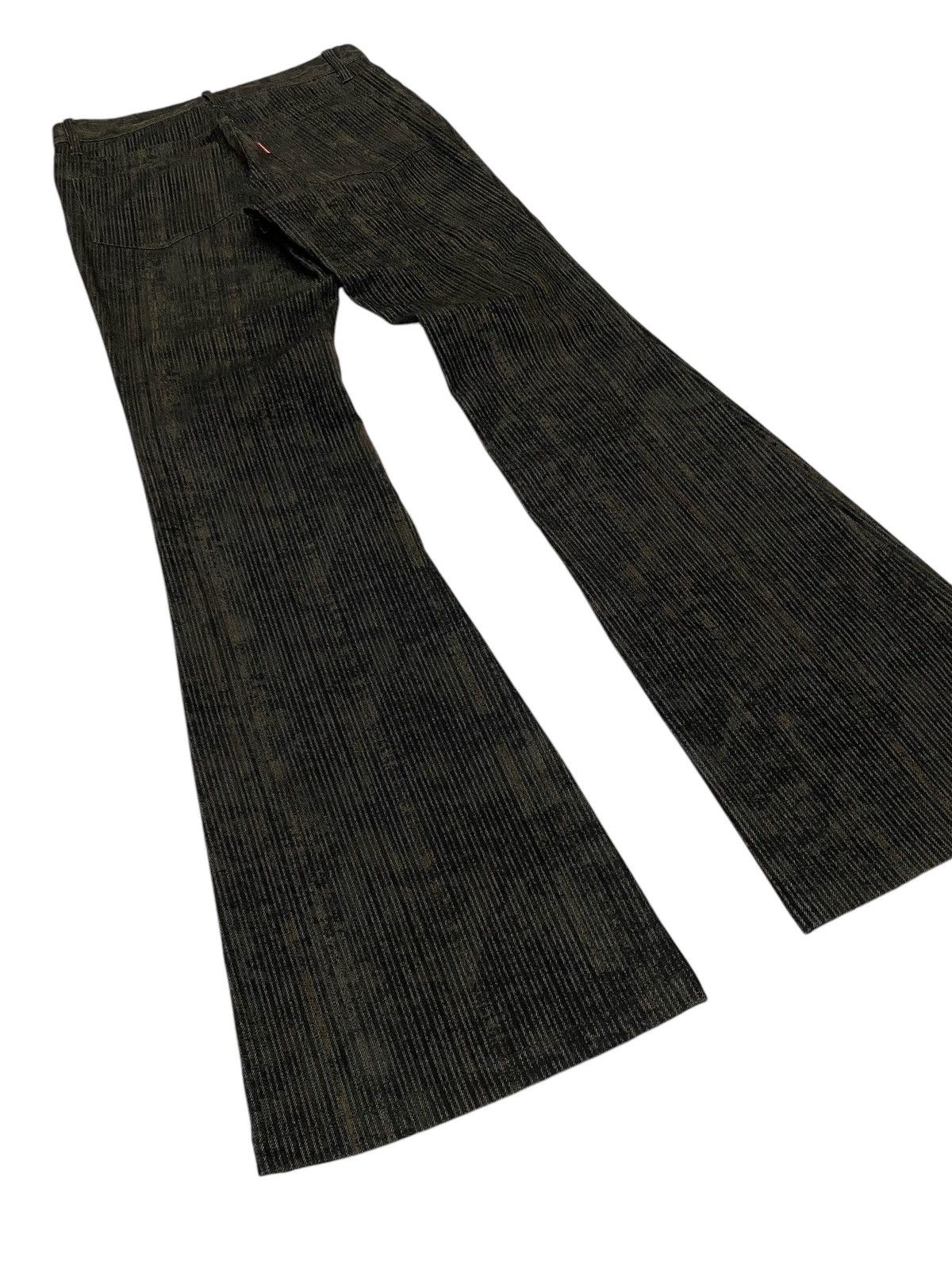 Tornado Mart 💃Tornado Mart Flare Embossed Stripes Jeans Size US 28 / EU 44 - 10 Thumbnail