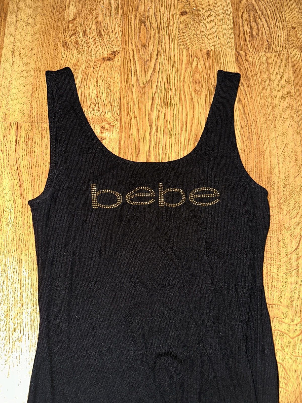 Bebe VTG BEBE Style# WCD906992 Asymmetrical Black Tank Dress FLAW Size S / US 4 / IT 40 - 4 Thumbnail