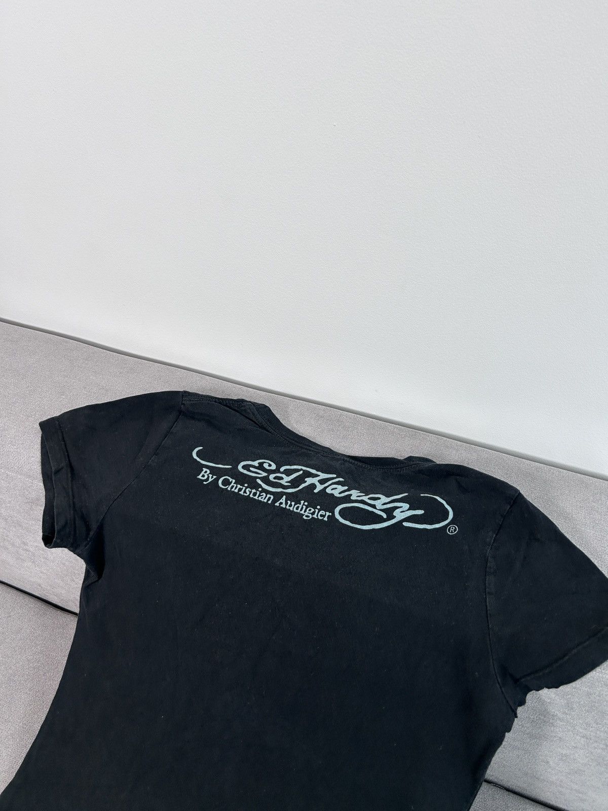 Christian Audigier × Ed Hardy × Vintage Vintage Ed Hardy Women's Tee Size L / US 10 / IT 46 - 8 Thumbnail