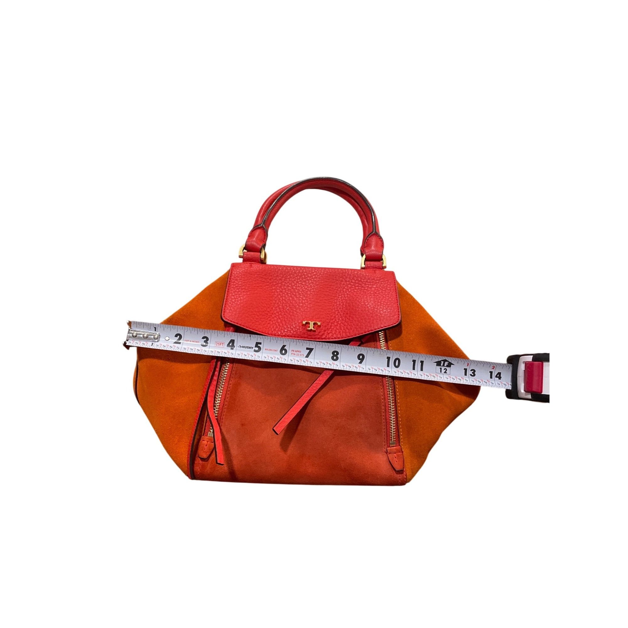 Tory Burch Tory Burch wms red orange suede leather tassled crossbody ha Size ONE SIZE - 8 Thumbnail