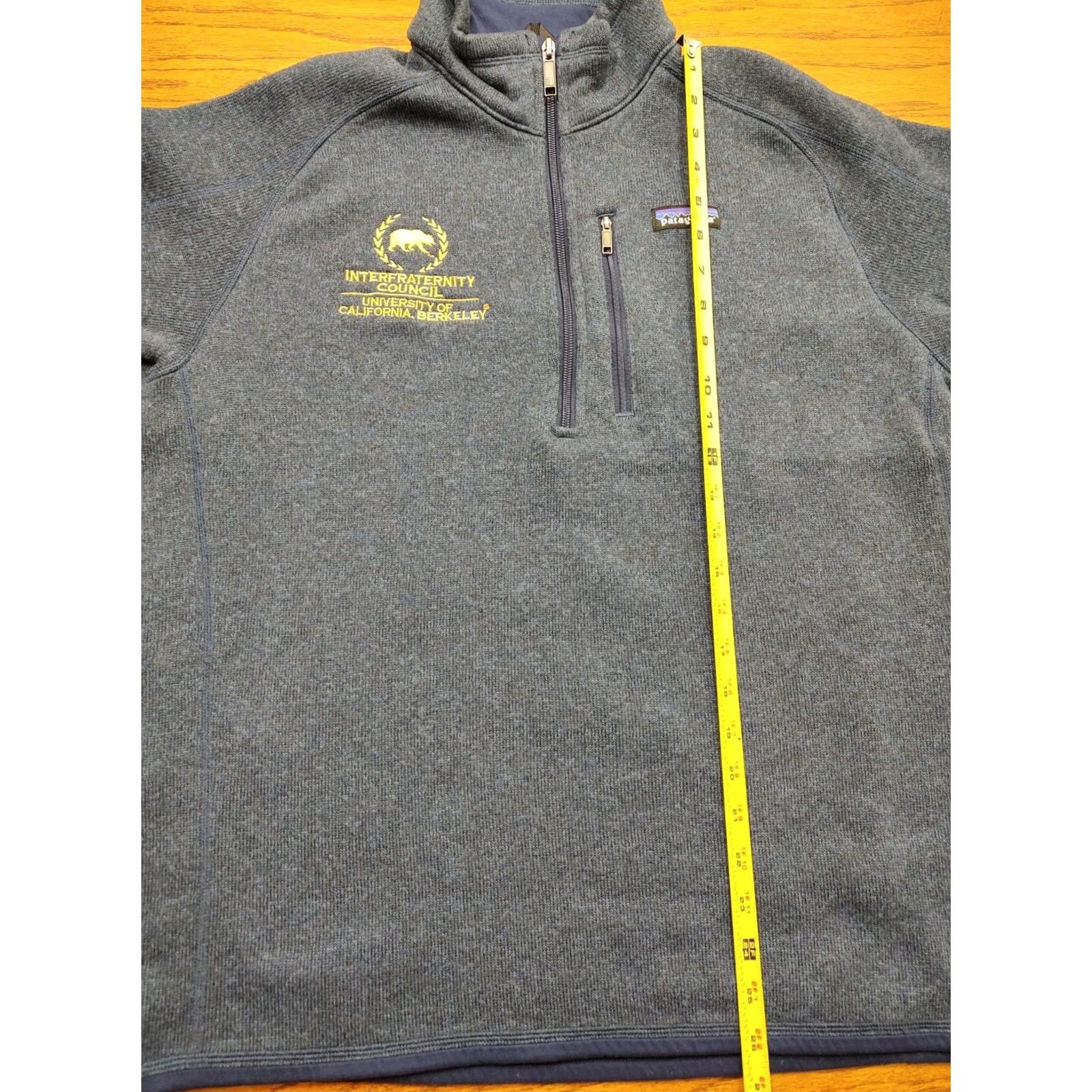 Patagonia Patagonia Better Sweater 1/4 Zip Fleece Mens L Blue Berkeley University Counsil Jacket Size US L / EU 52-54 / 3 - 6 Thumbnail