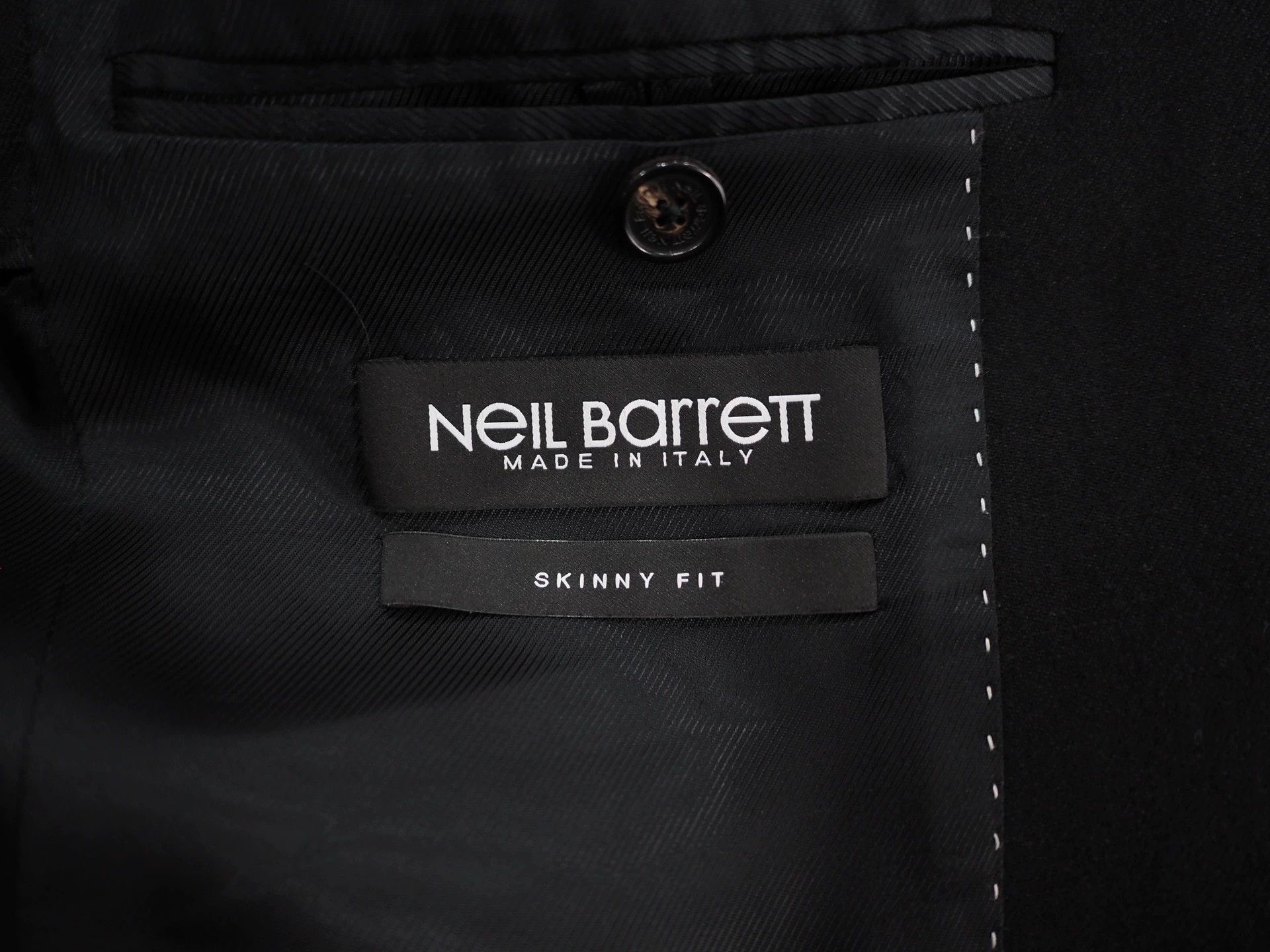 Neil Barrett Neil Barrett Black Wool Knit Blazer Size S / US 4 / IT 40 - 4 Thumbnail