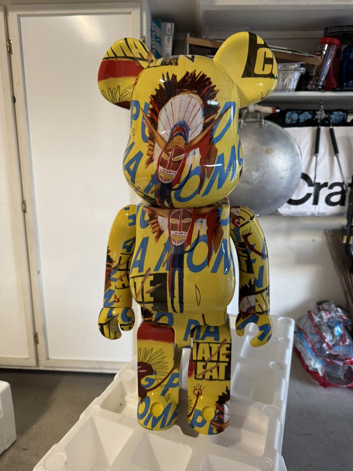 Jean Michel Basquiat x Andy Warhol #3 Bearbrick 1000% Figure