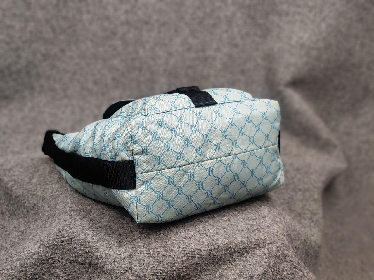 Ralph Lauren Vintage Lauren Ralph Lauren Hobo Handbag blue Monogram Y2K Size ONE SIZE - 11 Thumbnail
