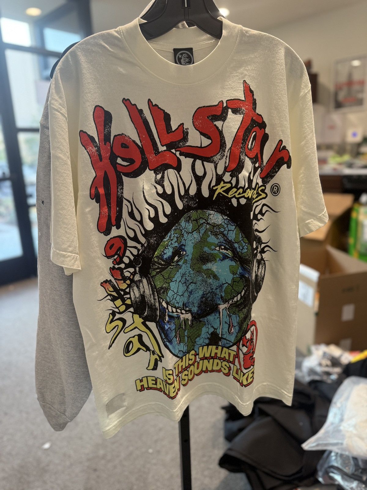 HELLSTAR Hellstar Studios Heaven on Earth Tee Off White