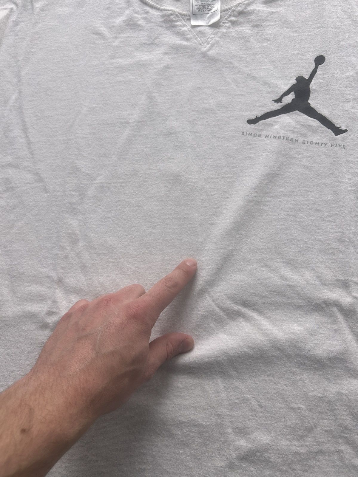Jordan Brand × Nike × Vintage Vintage Y2K Jordan 4 Flight Graphic Tee Size US XL / EU 56 / 4 - 7 Thumbnail