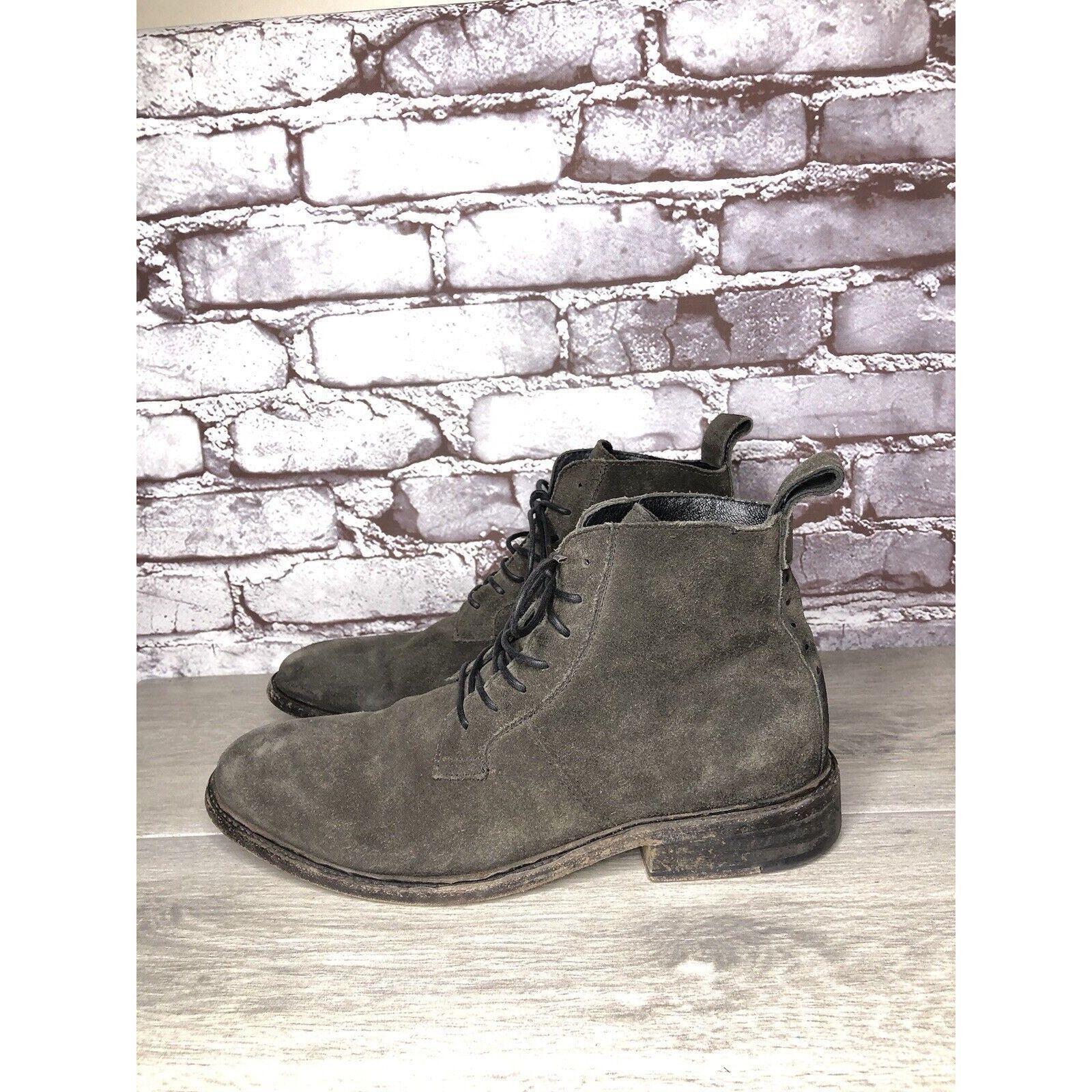 Allsaints All Saints Gray Suede Leather Lace Up Desert Chukka Boots Me Size US 9 / EU 42 - 1 Thumbnail