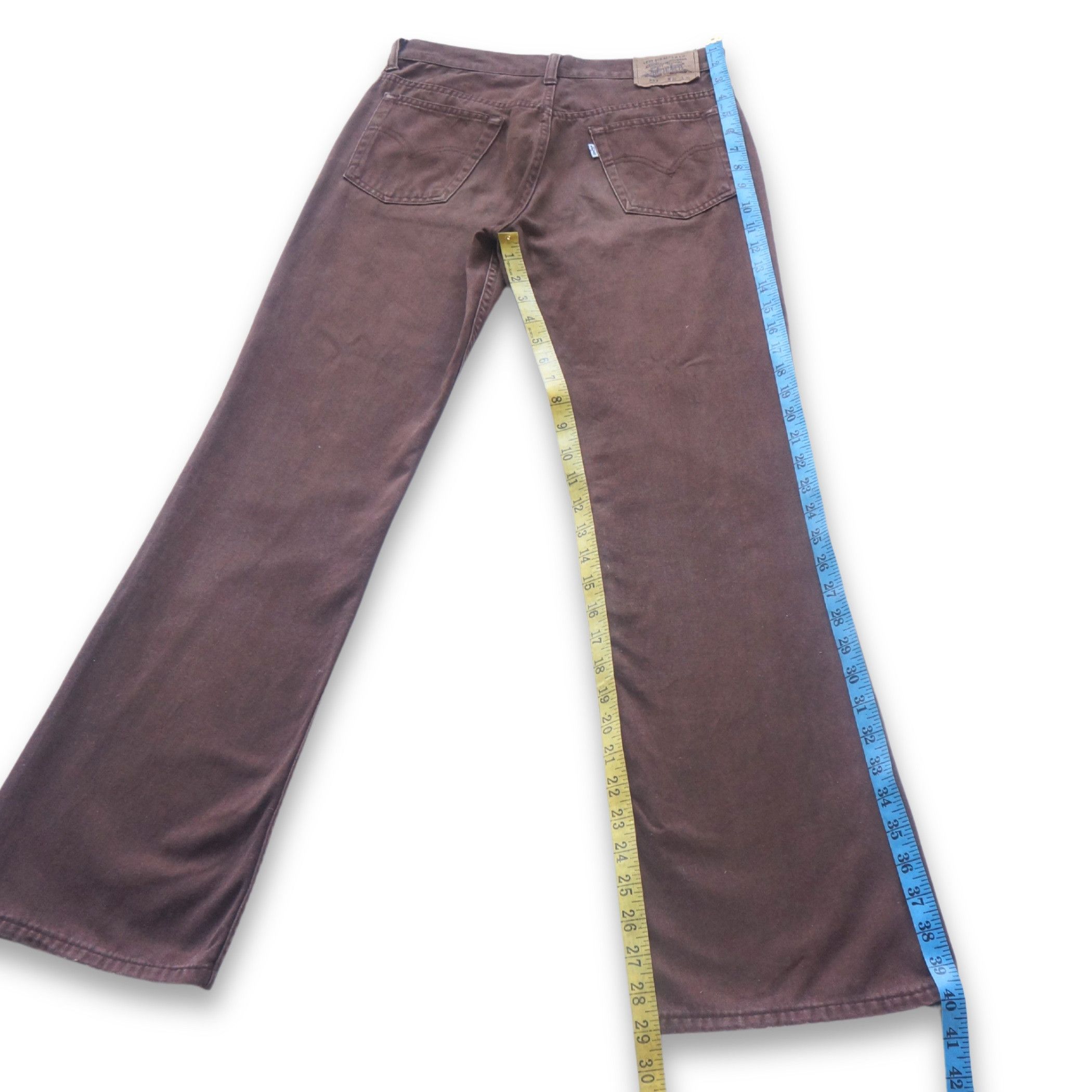 Levi's Levi's 553 Silver Tab Brown Flare Jeans Size 26" / US 2 / IT 38 - 13 Thumbnail