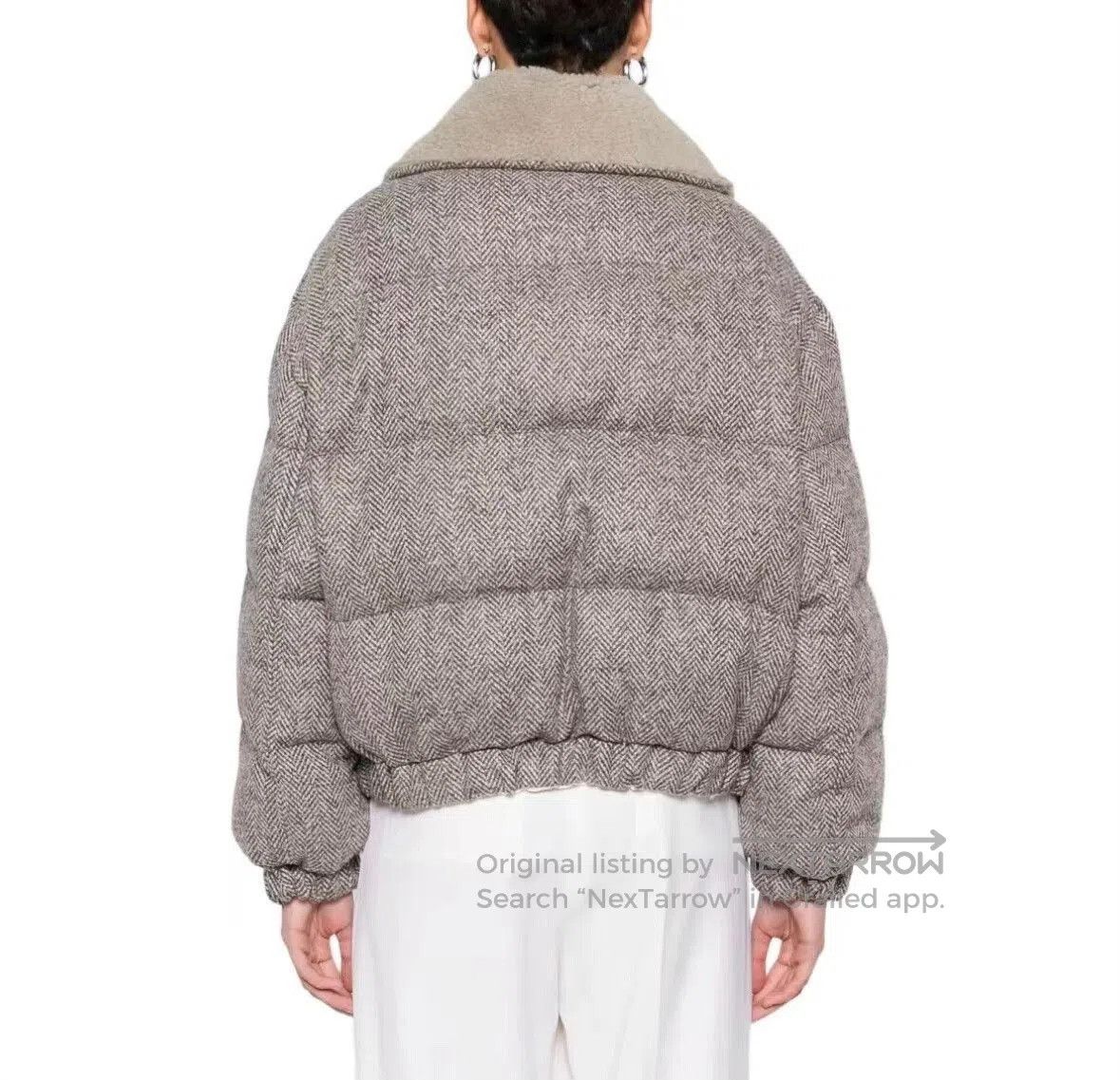 Brunello Cucinelli Brunello Cucinelli Houndstooth Cotton Coat. Size S / US 4 / IT 40 - 3 Thumbnail