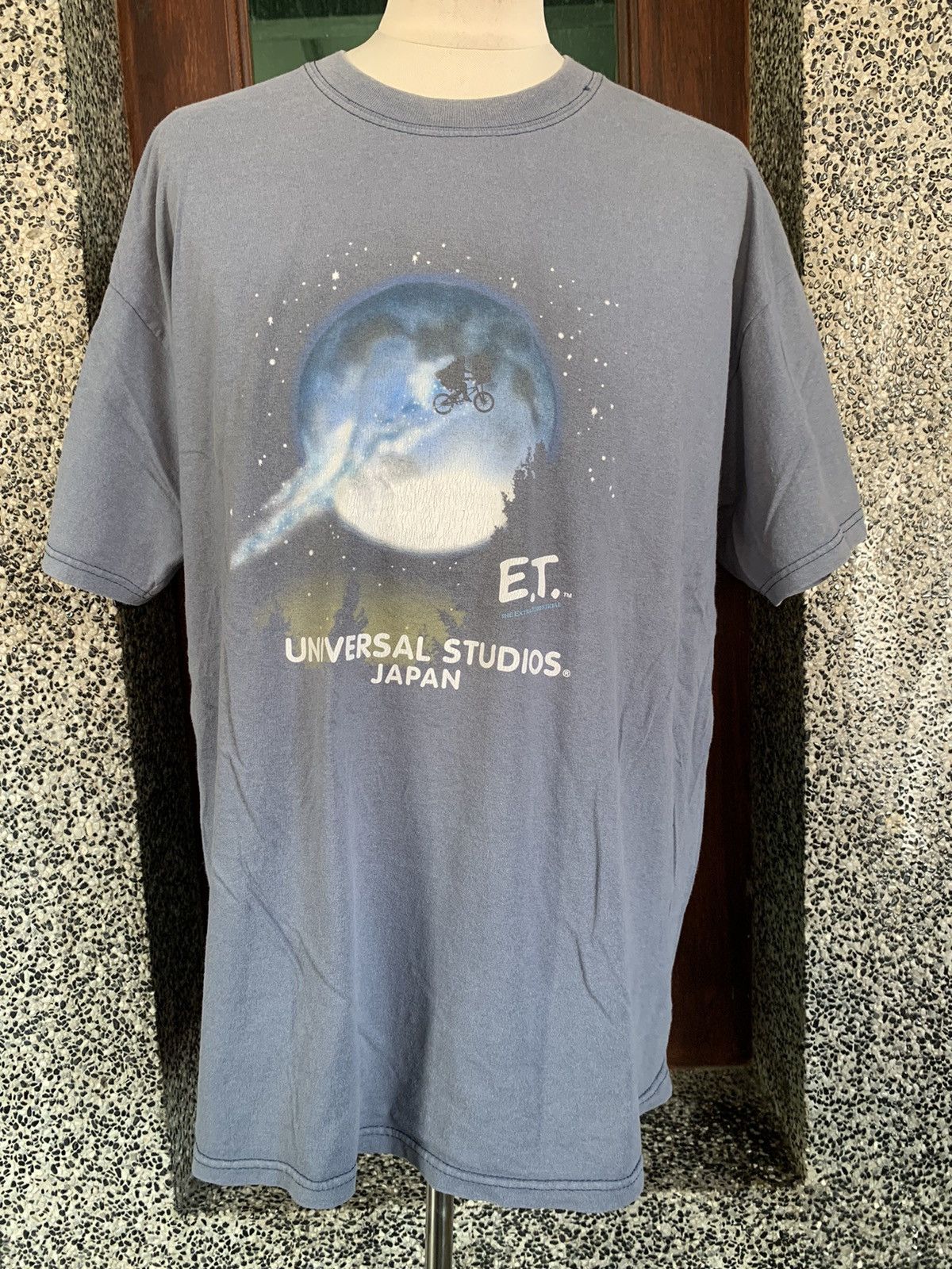 image of Vintage E.t. Universal Studios Japan Movie T Shirt in Blue, Men's (Size XL)