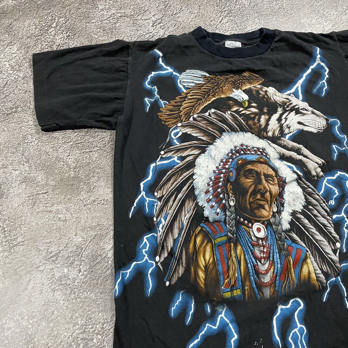 Vintage Vintage Y2K Native American Lightning Graphic Tee Grunge M Size US M / EU 48-50 / 2 - 3 Thumbnail
