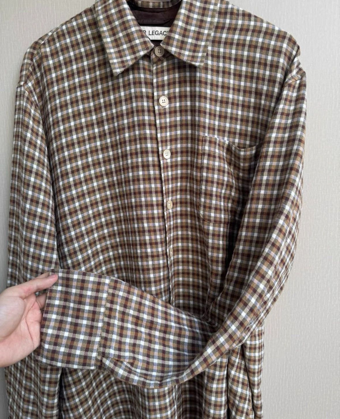 Our Legacy our legacyBrown plaid shirt 2505-Nextarrow Size US M / EU 48-50 / 2 - 3 Thumbnail