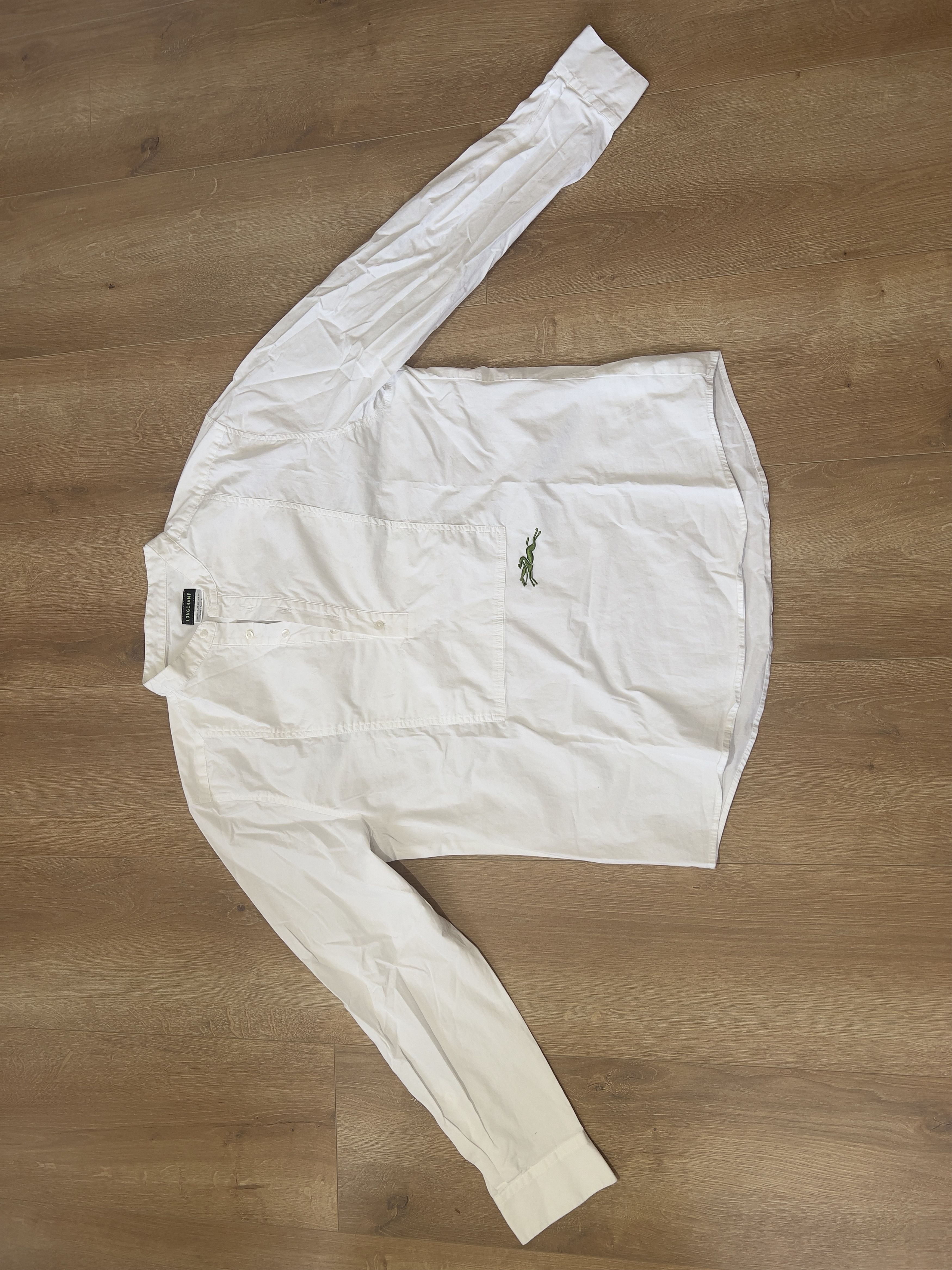 LONGCHAMP Staff Uniform Shirt – White XL – Rare /