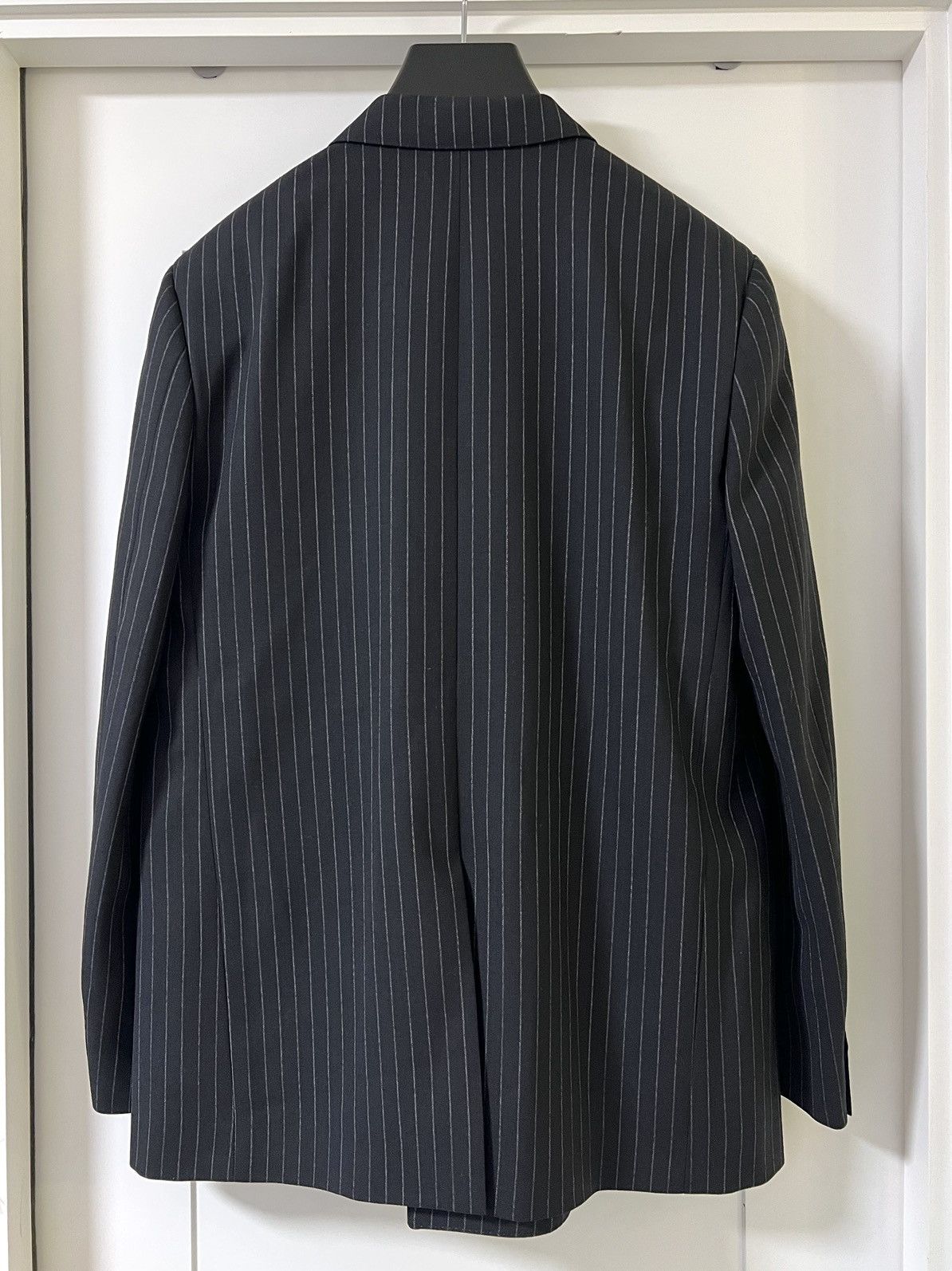Hedi Slimane × Saint Laurent Paris SS21 Double Breasted Striped Rectangle Jacket sz46 Size 46S - 5 Thumbnail