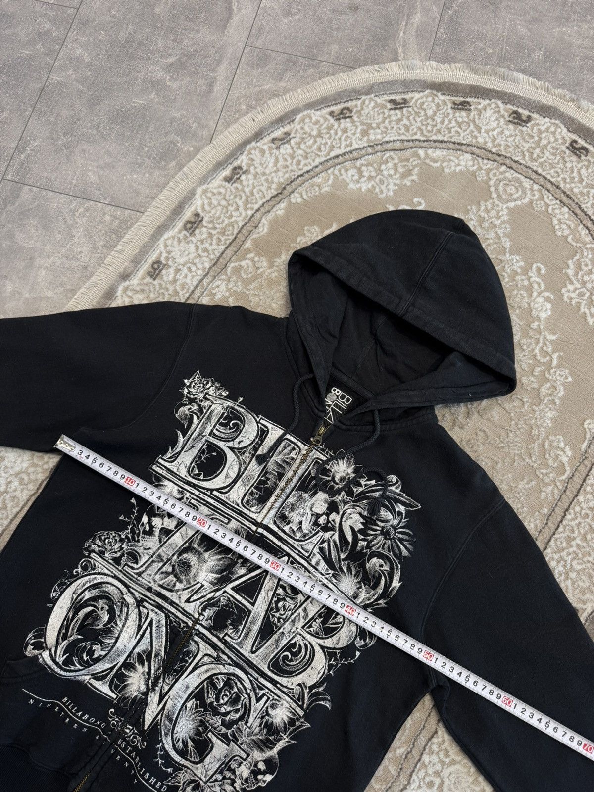 Billabong VINTAGE Y2K BIG LOGO "BILLABONG" ZIP UP HOODIE Size US S / EU 44-46 / 1 - 2 Thumbnail
