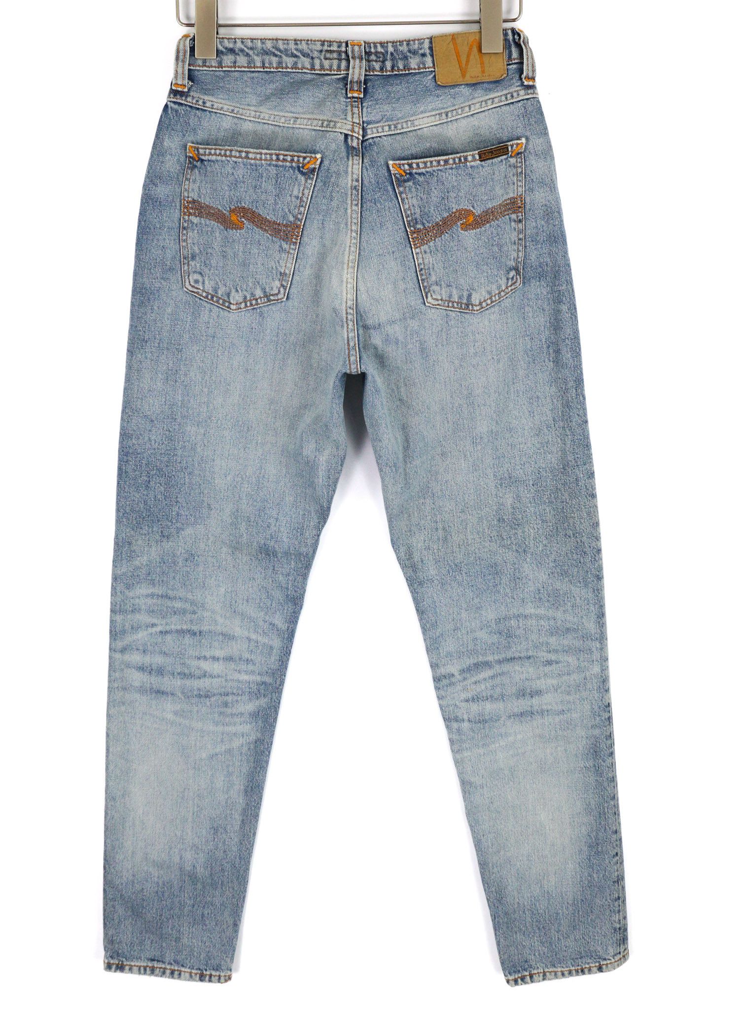 Nudie Jeans BREEZY BRITT W28/L32 Slim Fit Washed Blue 82672 Size US 28 / EU 44 - 2 Thumbnail
