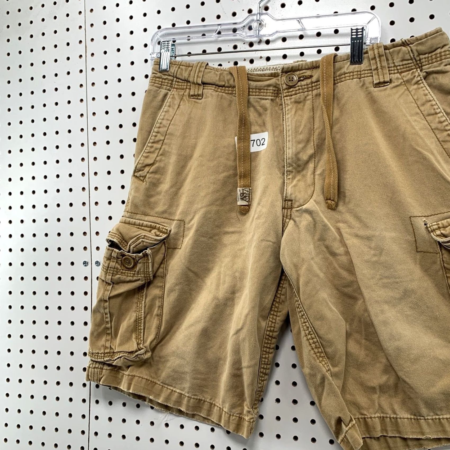 Vintage Aéropostale Cargo Military Shorts Mens 32 Khaki Utility Pocket Outdoor 34x11 Mens Cargo Short Beige Army Outdoor Pockets Summer Spring Mens Size US 32 / EU 48 - 5 Thumbnail
