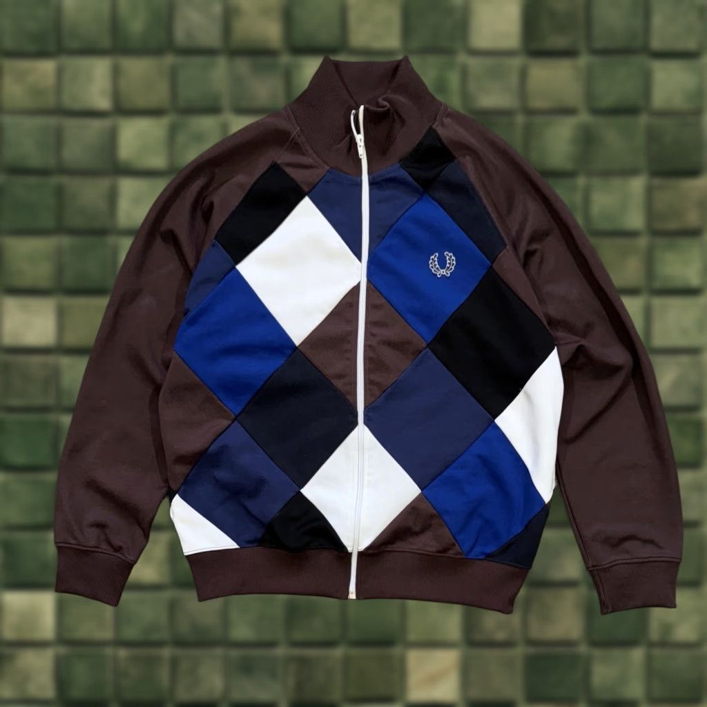 Fred Perry VINTAGE Fred Perry Full Zip Track Jacket M Brown Men Olympic 1990s Track Jacket Full Zip Mens Size US M / EU 48-50 / 2 - 1 Thumbnail
