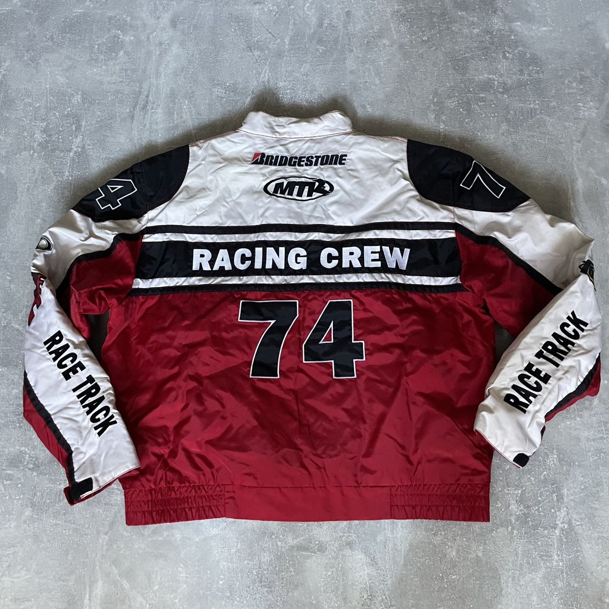 NASCAR Speed Freak Fast Line F1 moto Racing Jacket bomber marlboro Size US XXL / EU 58 / 5 - 2 Thumbnail