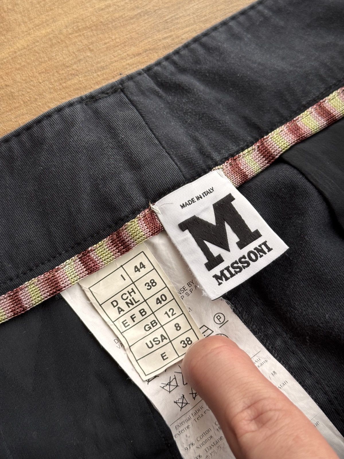 Missoni × Vintage Vintage Missoni Skinny W' Navy Formal Pants Size 26" / US 2 / IT 38 - 6 Thumbnail