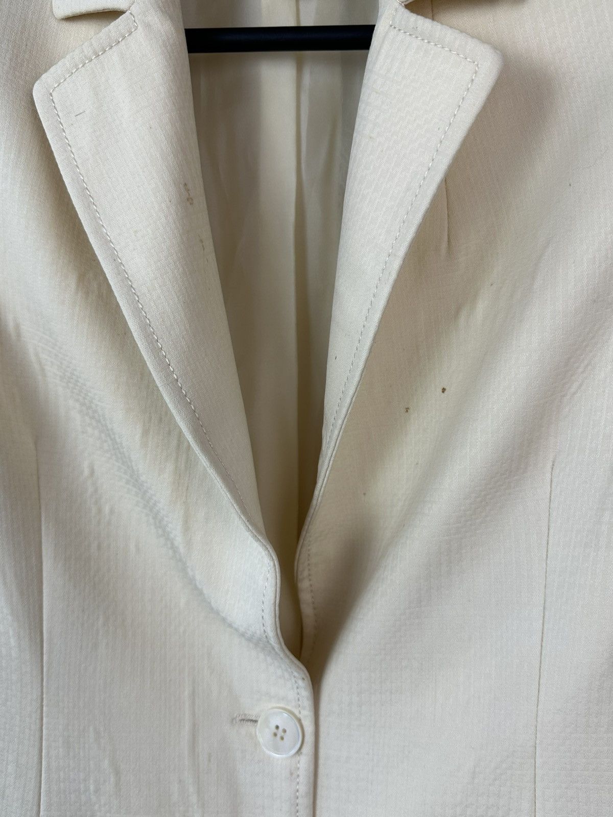 Celine Vintage Celine Paris Beige Wool Women’s Blazer Jacket Size S / US 4 / IT 40 - 6 Thumbnail
