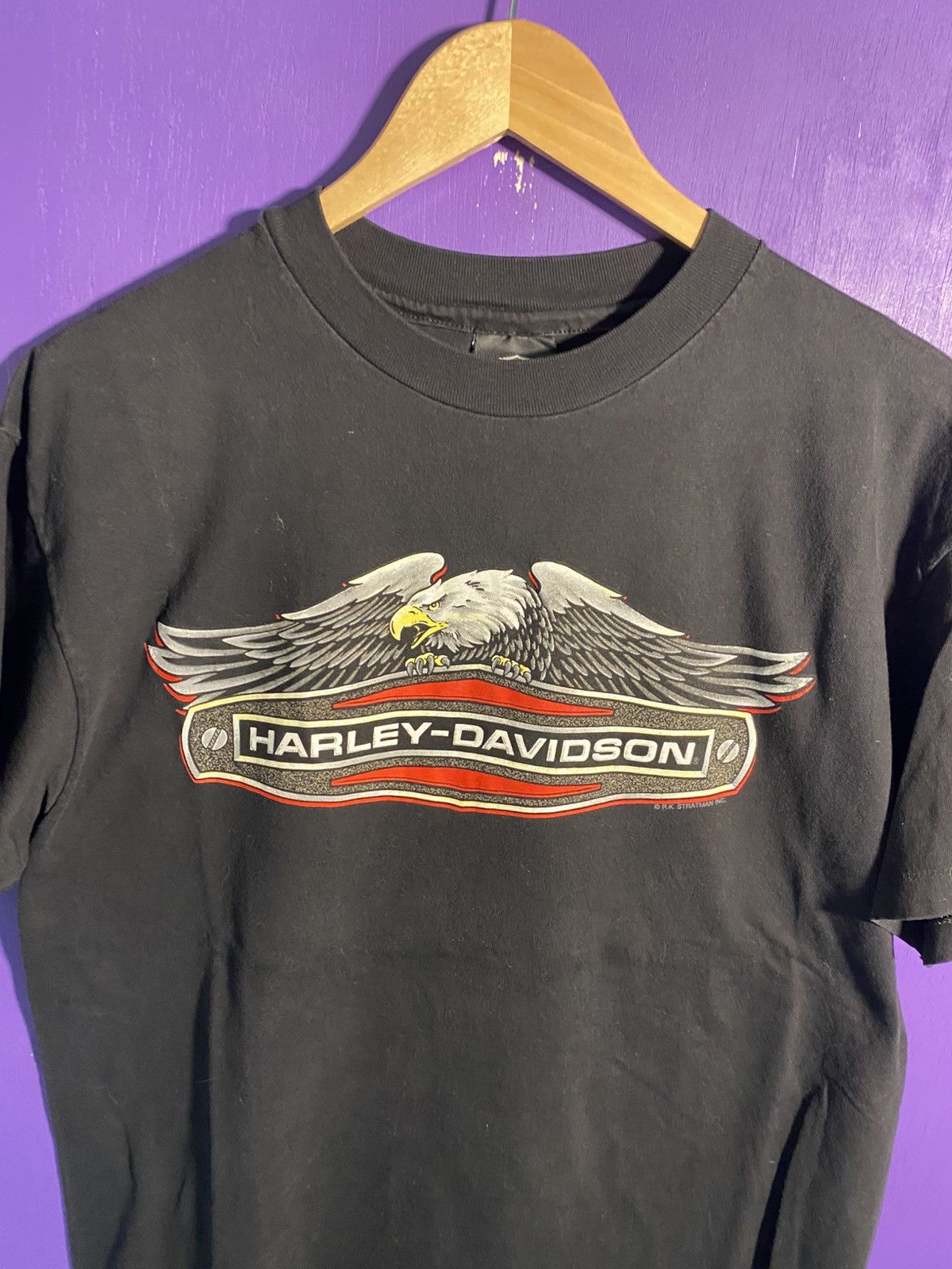 Harley Davidson Vintage 90s Harley Davidson seaford t-shirt Size US L / EU 52-54 / 3 - 3 Thumbnail