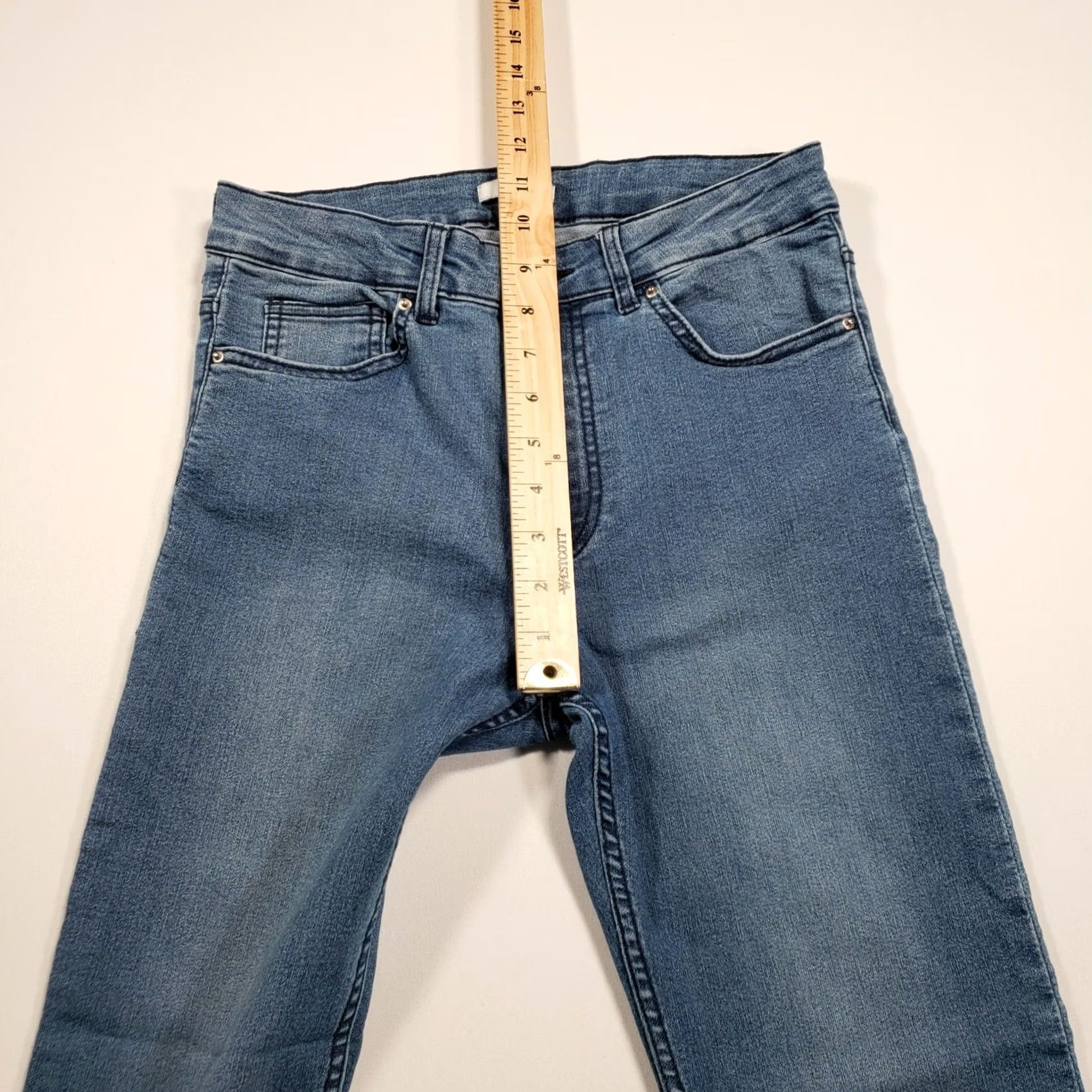 H&M H&M Jeans Womens 6 Mid-Rise Straight 5-Pocket Rinse Wash Blue Denim Size 28" / US 6 / IT 42 - 6 Thumbnail