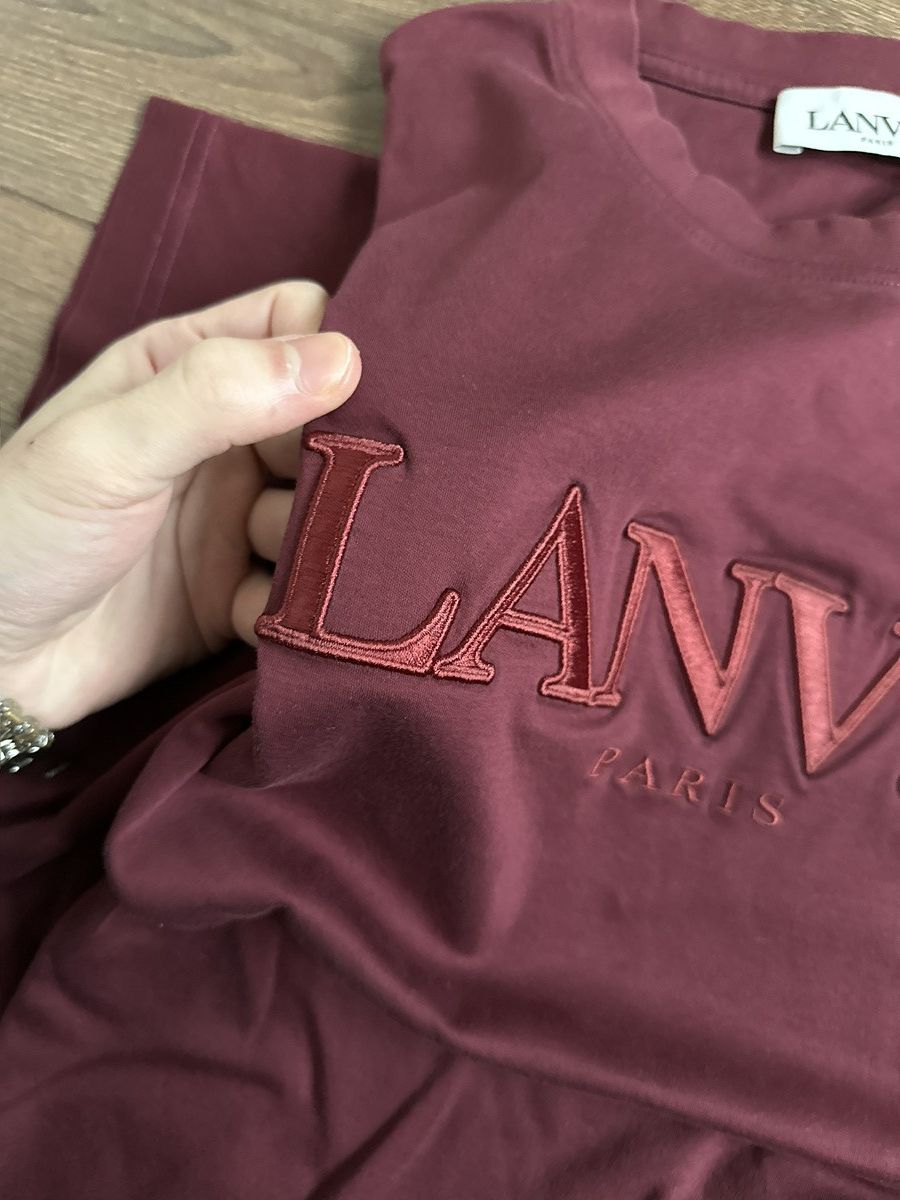 Lanvin Lanvin Logo Shirt Maroon Size US S / EU 44-46 / 1 - 3 Thumbnail
