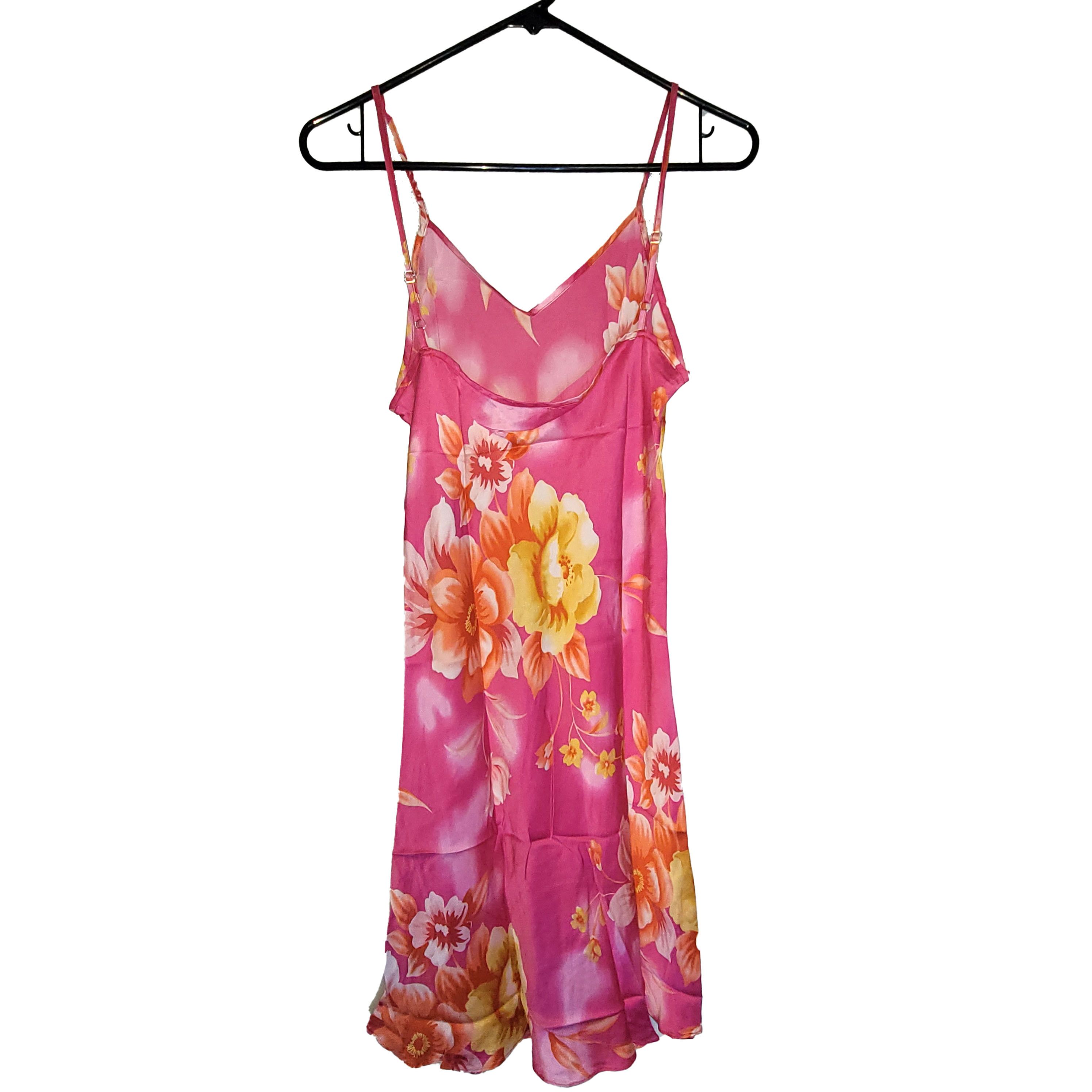 Other Women's 100% Silk Camisole Spaghetti Strap Slip Dress SAA914 Size S / US 4 / IT 40 - 1 Thumbnail