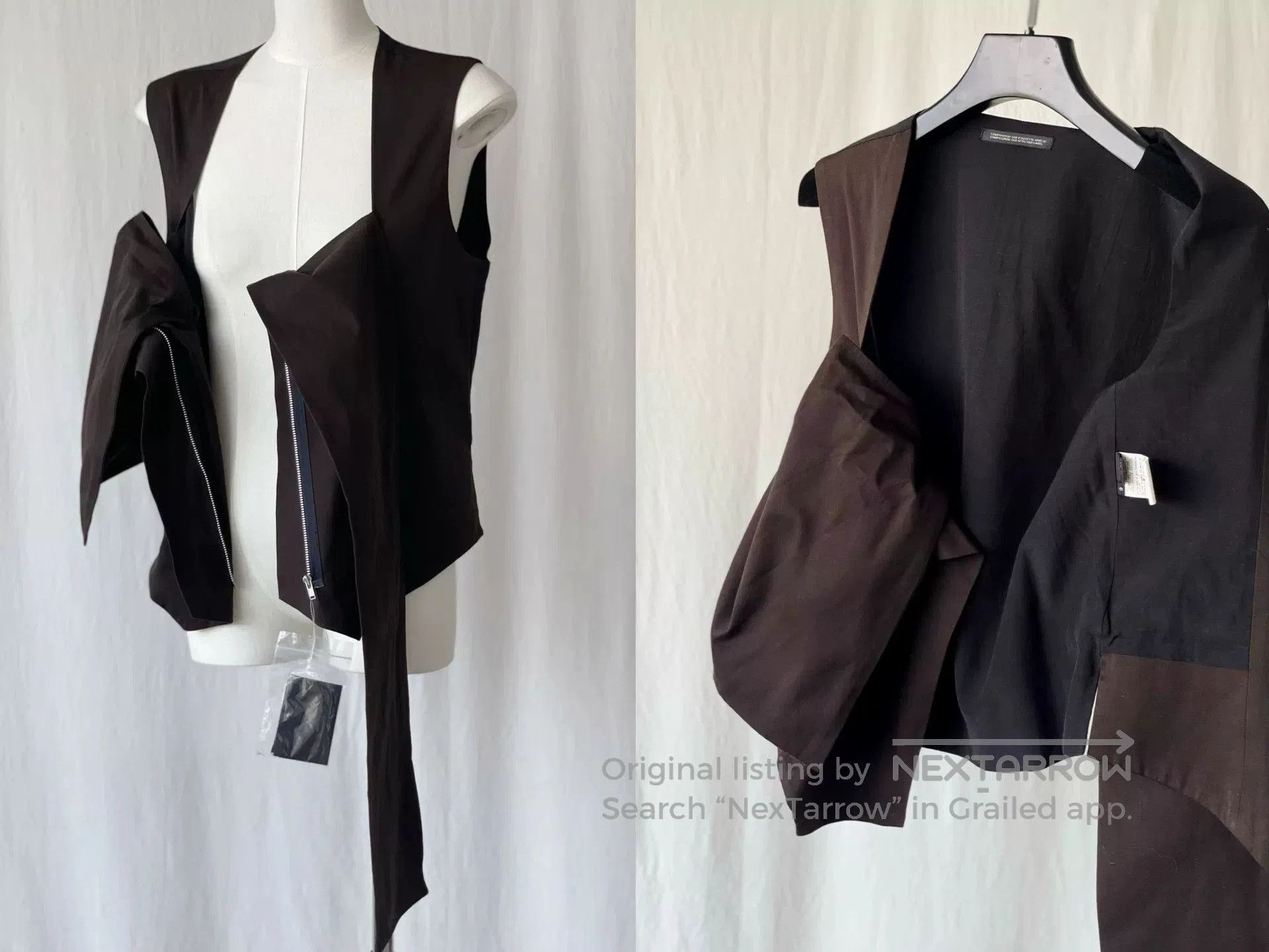 Y's Y's Yamamoto Versatile Vest in Black. Size L / US 10 / IT 46 - 8 Thumbnail