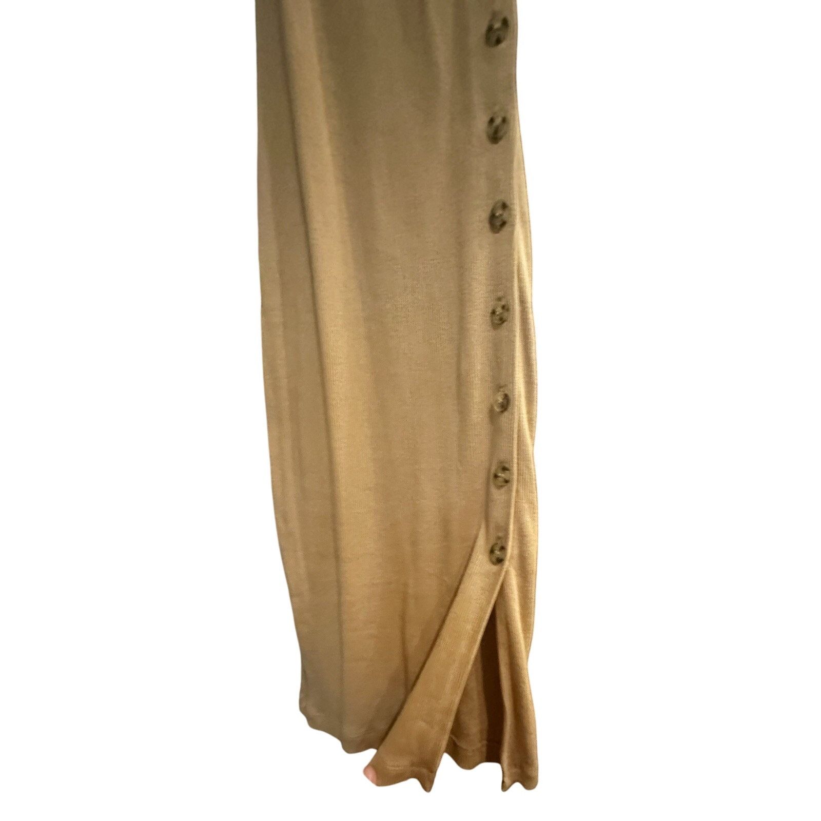 French Connection French Connection Ribbed Knit Button Side Midi Dress Size 2 Size XS / US 0-2 / IT 36-38 - 3 Thumbnail