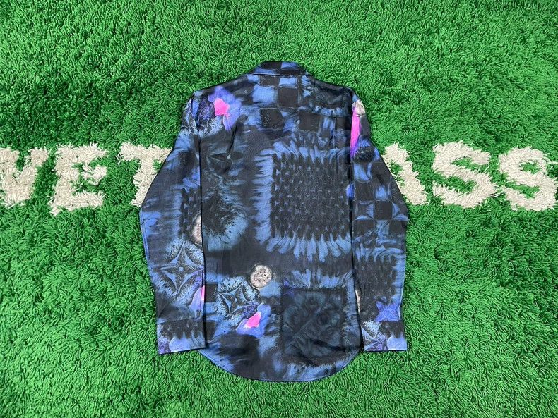 Louis Vuitton Louis Vuitton Render Checkerboard Silk Shirt Size US S / EU 44-46 / 1 - 2 Thumbnail