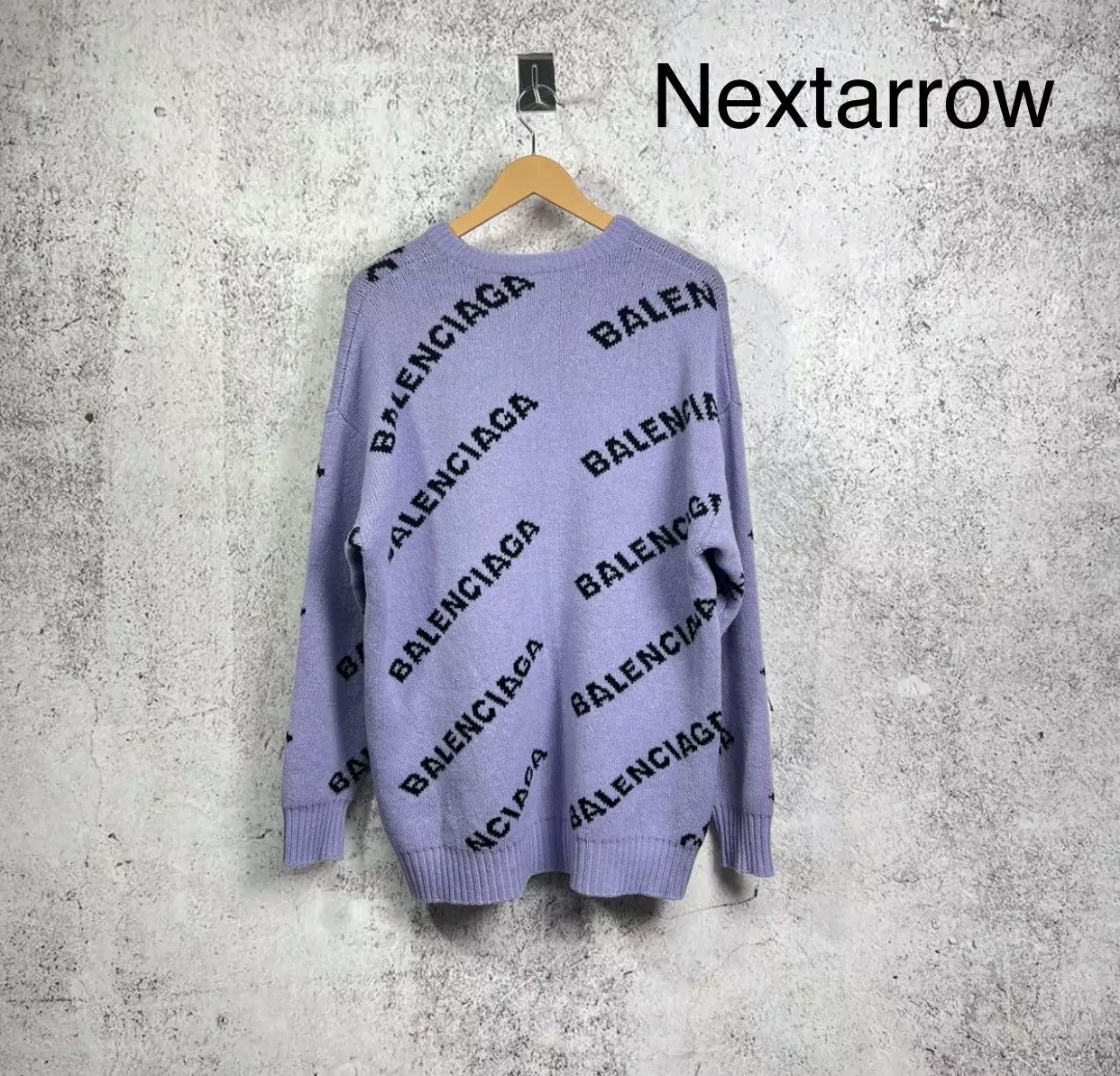 Balenciaga Balenciaga purple barrage printed sweater2412-Nextarrow Size US S / EU 44-46 / 1 - 2 Thumbnail