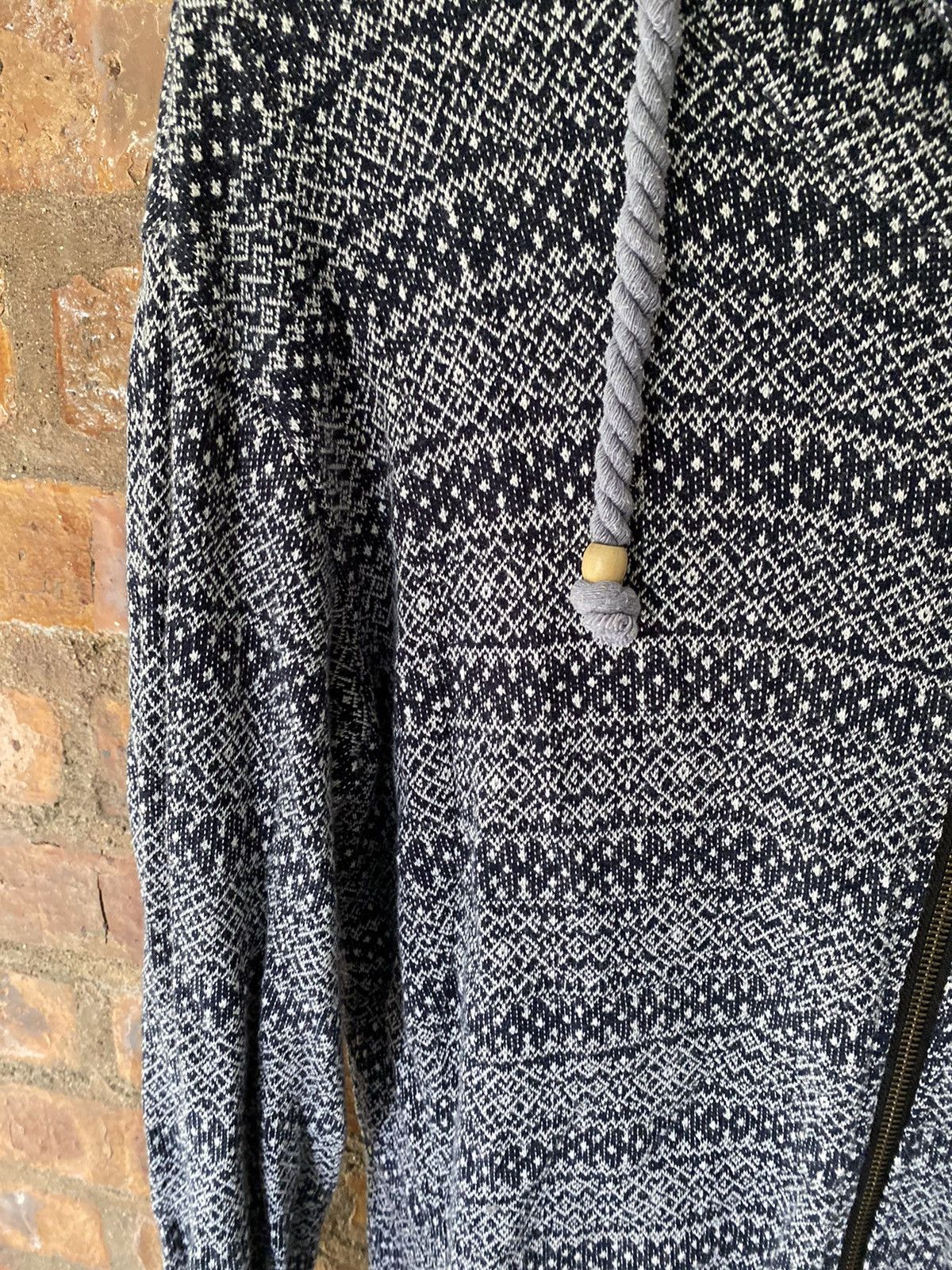 PPFM AW03 PPFM jacquard native Knit sleeve long hoodie Size US L / EU 52-54 / 3 - 7 Thumbnail