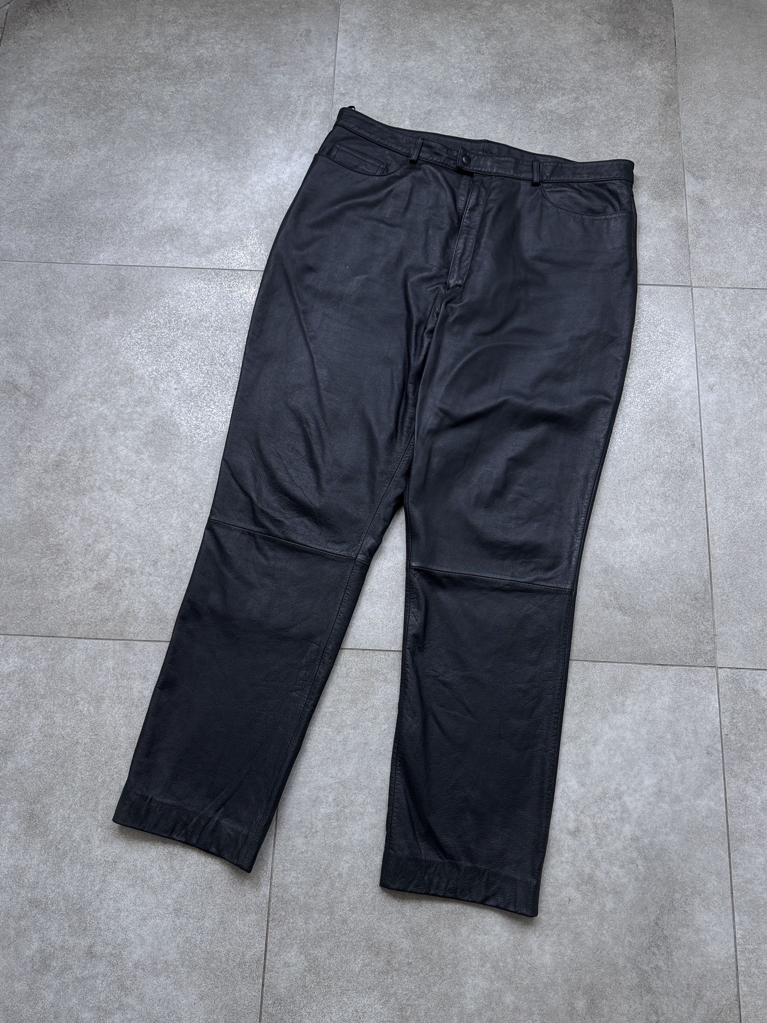 Other Vintage Real Leather Black Pants Size US 40 / EU 56 - 1 Thumbnail