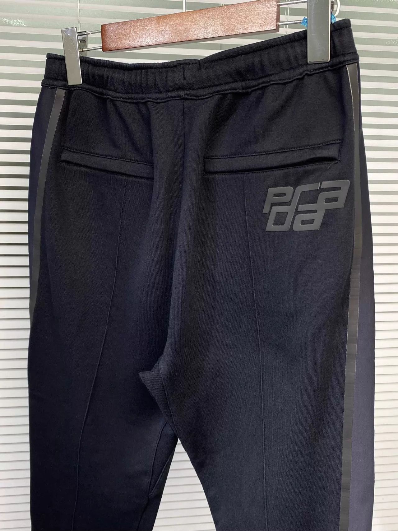 Prada Prada Track Pants Black Printed Logo Side Panel Size 26" / US 2 / IT 38 - 6 Thumbnail